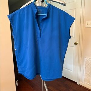 Figs Royal Blue Rafaela Top